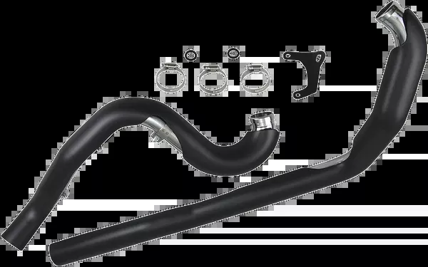 Cobra True Dual Headpipes - Black - '95-'06 FL