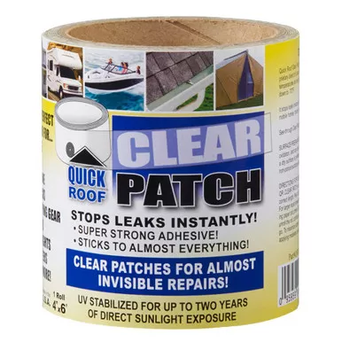 Cofair QRCP420 Quick Roof Clear Patch 4" x 20' Waterproof Repair Film