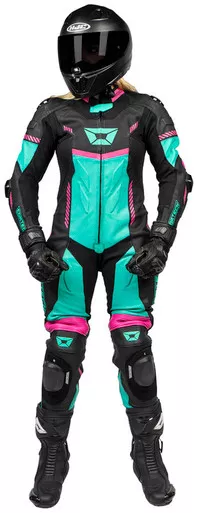Cortech Revo Sport Air Black Teal Womens Suit