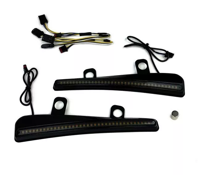 Custom Dynamics Side Facing LED Windshield Trim With Turn Signals For Harley FLTRX/S 2023-2026
