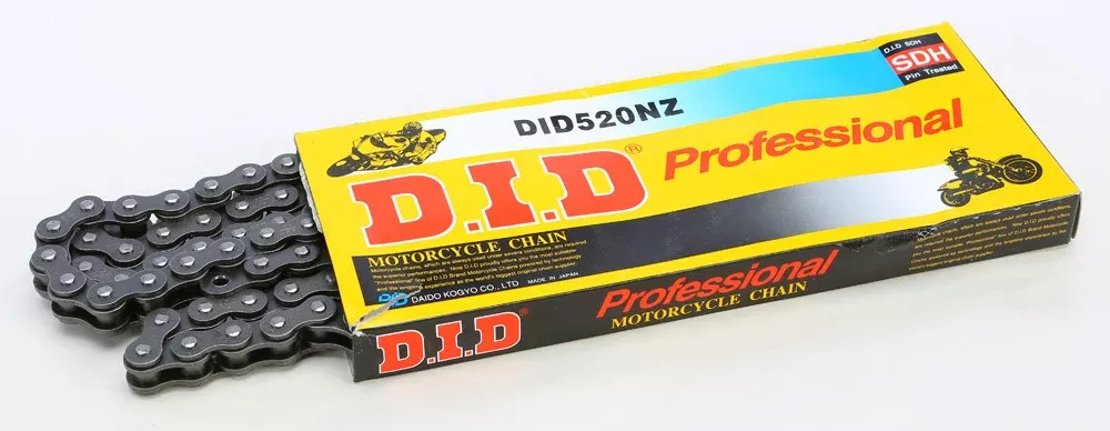 D.I.D Super 520NZ-114 NON O-Ring Chain - 520NZX114FB For Beta Dirt Bikes 2011-2015 | KTM XC 250 2008-2015