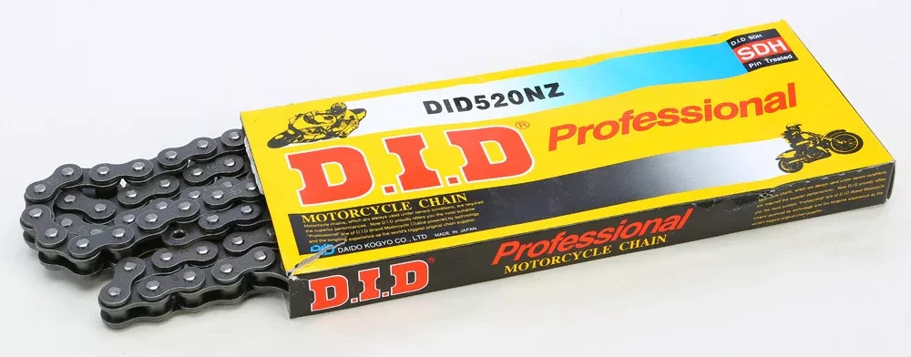 D.I.D Super 520NZ-120 NON O-Ring Chain – 520NZX120FB For Husaberg Dirt Bikes 1992-2014 | Beta Dirt Bikes 2008-2017 | Ducati Motorcycles 1990-2006
