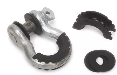 Daystar KU70057BK Black D-Ring Isolator and Washers, Protect Bumper