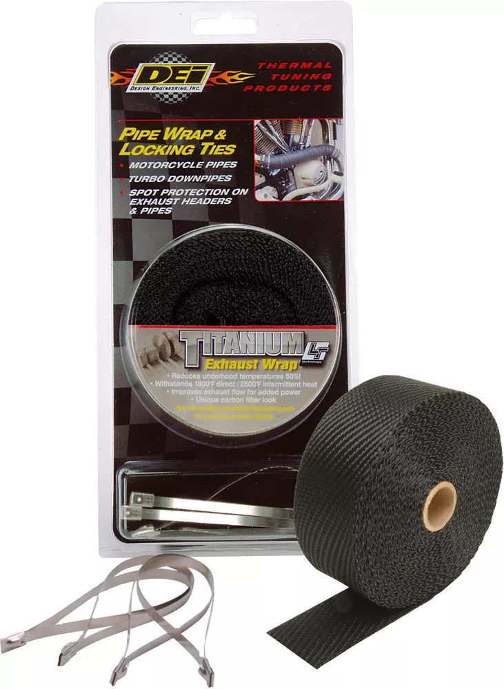 DEI Pipe Wrap & Locking Ties Black Titanium - 901139