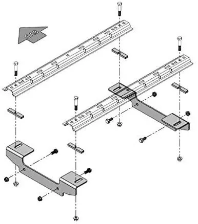 DEMCO 8552037 FRAME BRACKET KIT FOR 2020 CHEVY/GMC