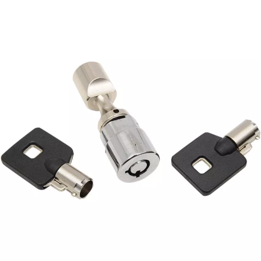 Drag Chrome Fork Lock With Two Keys for Harley 01-05 FXD 01-15 FXST/FLST