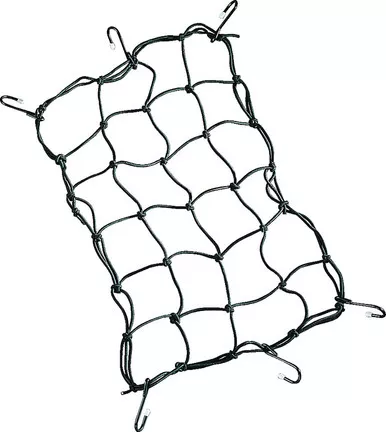 Drag Specialties Cargo Net - 12" x 17" - 6 Hook - Black-DS-110212