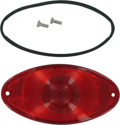 Drag Specialties Cateye Lens - Red-2010-0222
