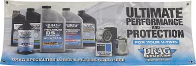 Drag Specialties Drag Oil Banner - 4' x 18"-9905-0178