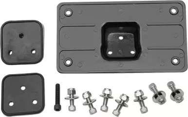 Drag Specialties Fender License Plate Mount - Black-2030-0886