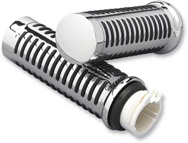 Drag Specialties Grips - Chrome-DS-243186