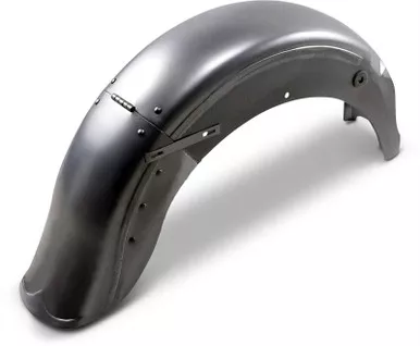 Drag Specialties Hinged Read Fender - Raw - Steel-DS-393489
