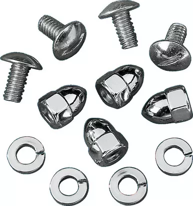 Drag Specialties License Plate Fasteners - Acorn Nuts-DS-190190