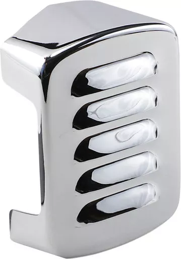 Drag Specialties Louvered Coil Cover - Harley Davidson - Chrome-DS-376610