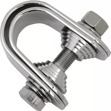 Drag Specialties Mini Speedometer/Tachometer Clamp - For 1"/1.25" Tube - Chrome-DS-243803