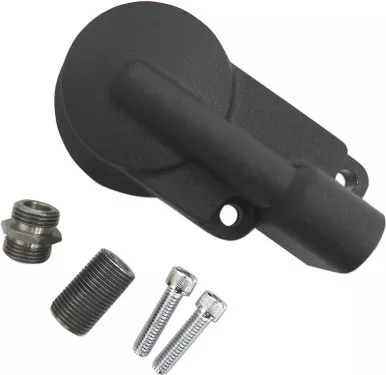 Drag Specialties Oil Filter Mount - Black-0712-0390