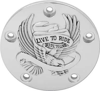 Drag Specialties Points Cover - Chrome/Black-0940-0841