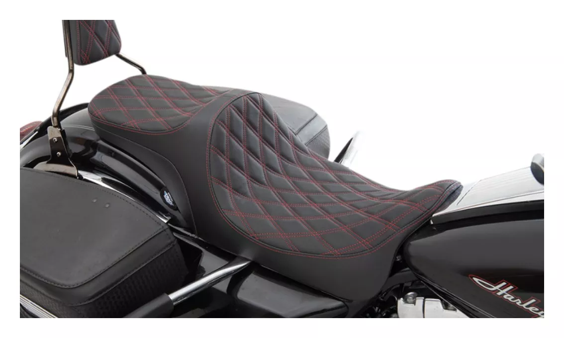 Drag Specialties Predator III 2-Up Seat For Harley Touring 2008-2025