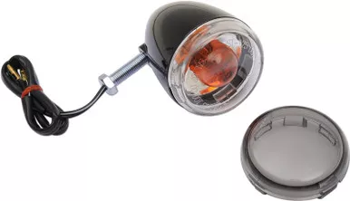 Drag Specialties Rear Turn Signal 1156 - Black/Smoke Lens-2020-1430
