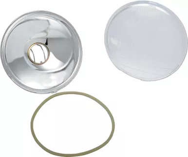 Drag Specialties Replacement 6-1/2" Headlight Assembly Lens-2001-0055