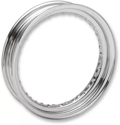 Drag Specialties Rim - 40 Spoke - Chrome - Side Rubber Valve - 16 x 3-0210-0323