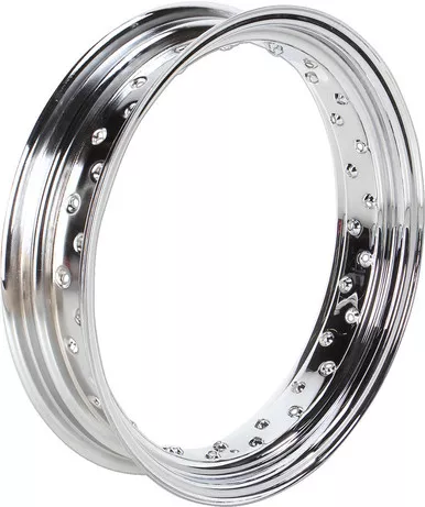 Drag Specialties Rim - 40 Spoke - Steel - Chrome - 3.50 X 18"-0210-0022