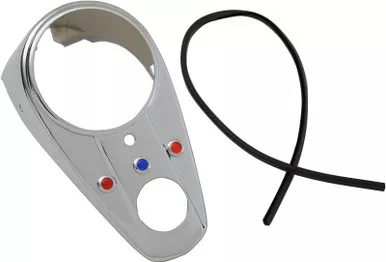 Drag Specialties Three-Light Dash Cover - Chrome-DS-373656