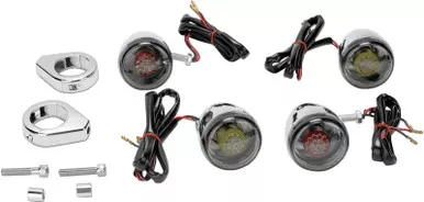 Drag Specialties Turn Signal Kit - Red/Smoke-2020-0275
