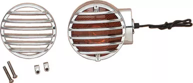 Drag Specialties Turn Signal Lens Grille - Chrome-DS-719947