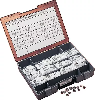 Drag Specialties Washer and Nut Assortment Chrome-DS-190650