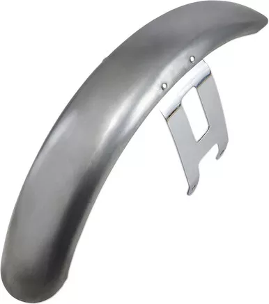 Drag Specialties Wide Glide-Style Front Fender with Chrome Mounting Brackets - For 19" or 21" Wheel-DS-393470