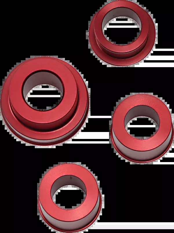 Driven Racing Wheel Spacer - Captive - Red - Yamaha