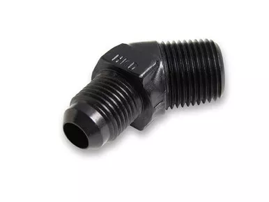 Earls #6 Male to 3/8in NPT 45 Deg Ano-Tuff Adapter AT982366ERL