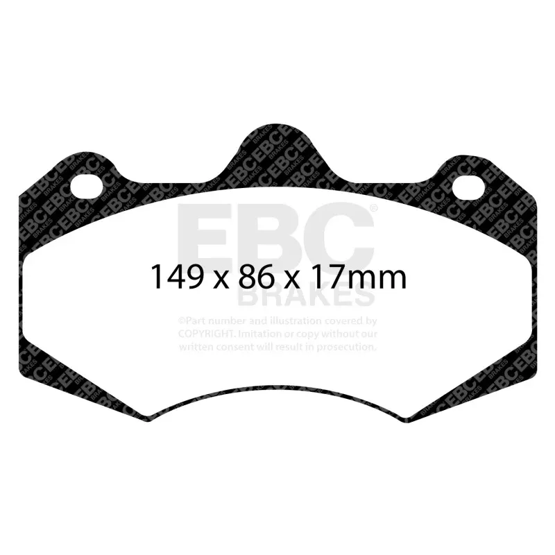 EBC 05-08 Morgan Aero 8 4.4 Redstuff Front Brake Pads