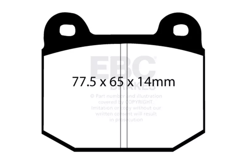 EBC 08+ Lotus 2-Eleven 1.8 Supercharged Greenstuff Front Brake Pads