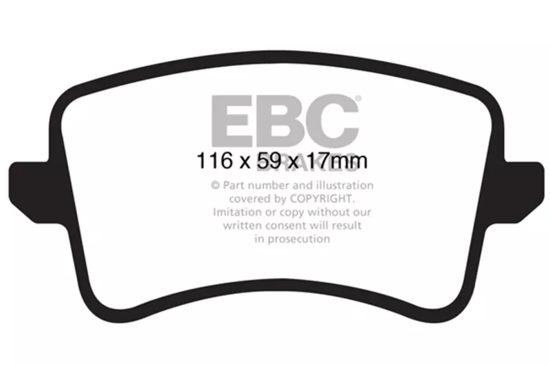 EBC 09-11 Audi A4 2.0 Turbo Greenstuff Rear Brake Pads