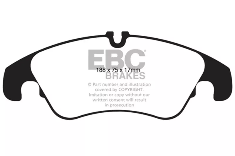 EBC 11 Audi A6 2.0 Turbo Redstuff Front Brake Pads