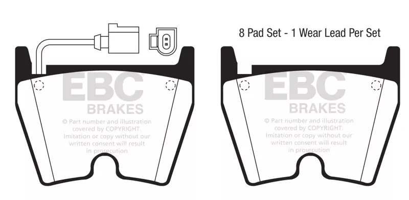 EBC 17-18 AudiRS3 Redstuff Front Brake Pads