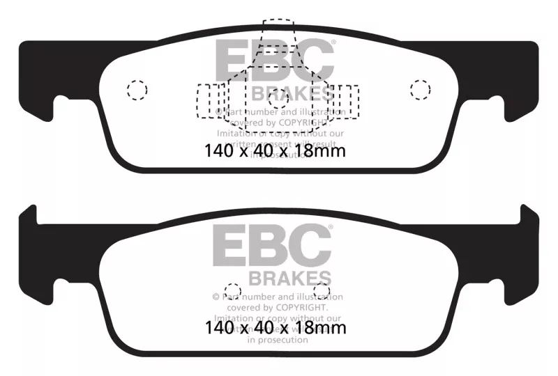 EBC 2016-2017 Smart Fortwo 0.9L Turbo Greenstuff Front Brake Pads