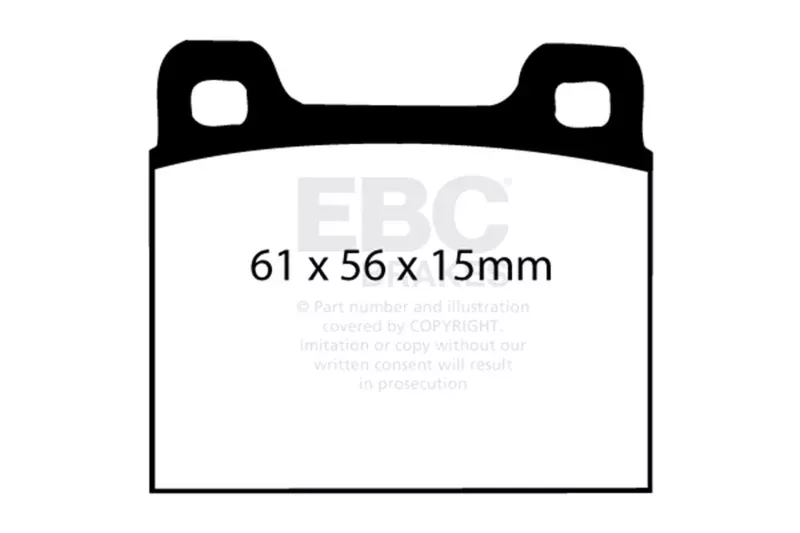 EBC 73-77 Porsche 911 2.7L Redstuff Front/Rear Brake Pads