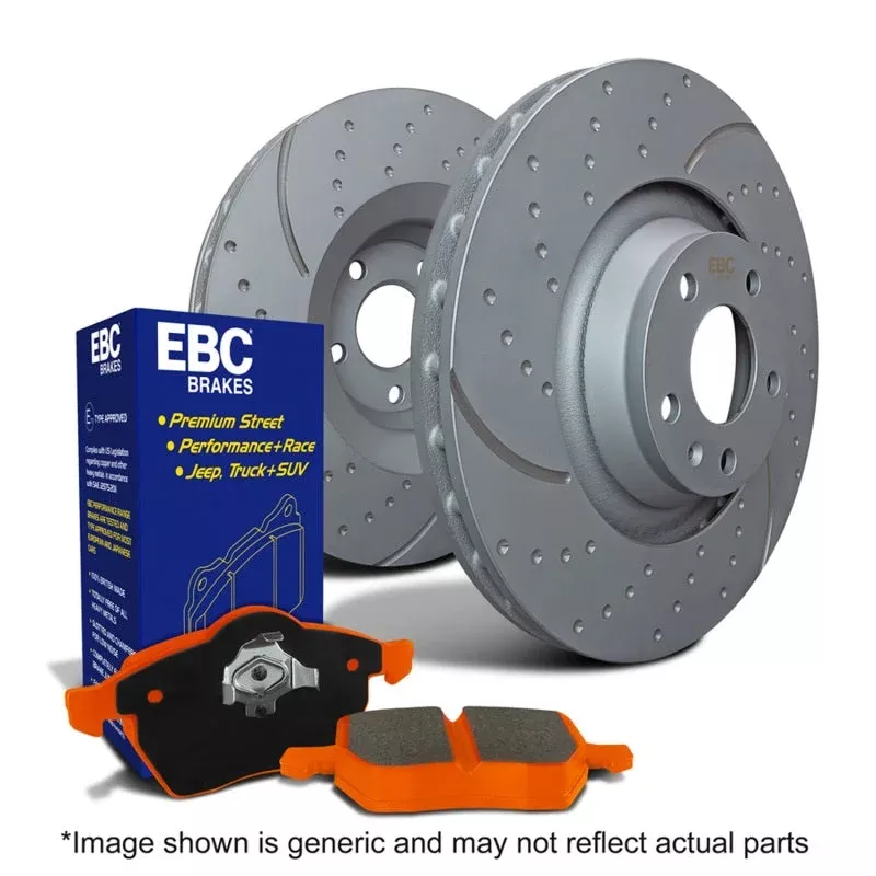 EBC S8KF1298 Brake Pad and Rotor Kit fits 2019-2025 Ram 2500 / 3500