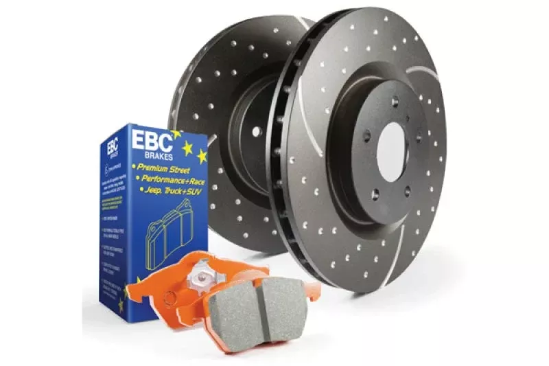 EBC S8KR1072 Brake Pad and Rotor Kit fits 2011-2023 Dodge Durango Citadel / 2011-2013 Dodge Durango Crew / 2011 Dodge Durango Express / 2017-2022 Dodge Durango GT