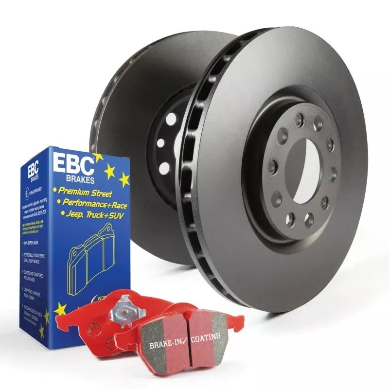 EBC Stage Kits Redstuff and RK Rotors fits 2008-2010 BMW 535i / 2004-2005 BMW 545i / 2006-2010 BMW 550i / 2004-2005 BMW 645Ci / 2006-2010 BMW 650i