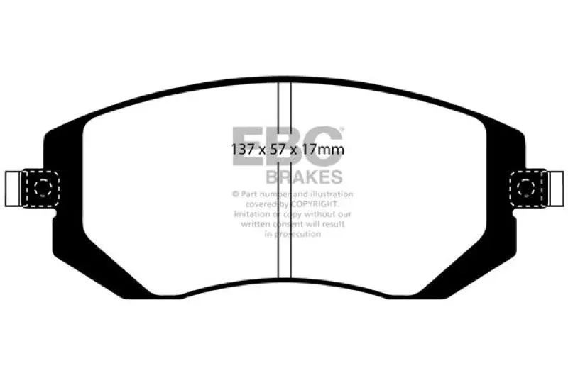EBC Ultimax2 Front Brake Pads fits 2003-2014 Saab / Subaru