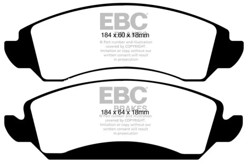 EBC Ultimax2 Front Brake Pads fits 2013-2021 Cadillac / Chevrolet / GMC