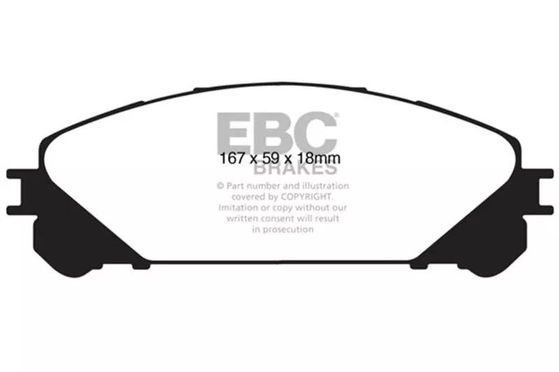 EBC Ultimax2 Front Brake Pads fits 2013-2023 Lexus / Subaru / Toyota