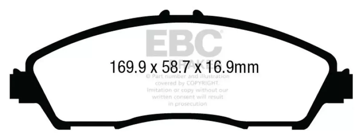 EBC Ultimax2 Front Brake Pads fits 2014-2020, 2022 Acura MDX