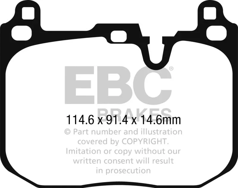 EBC Ultimax2 Front Brake Pads fits 2015-2019 Mini Cooper, Cooper Clubman, Cooper Countryman