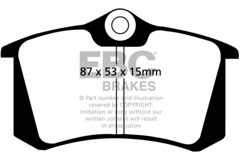 EBC Ultimax2 Rear Brake Pads fits 1991-2018 Audi / Peugeot / Volkswagen