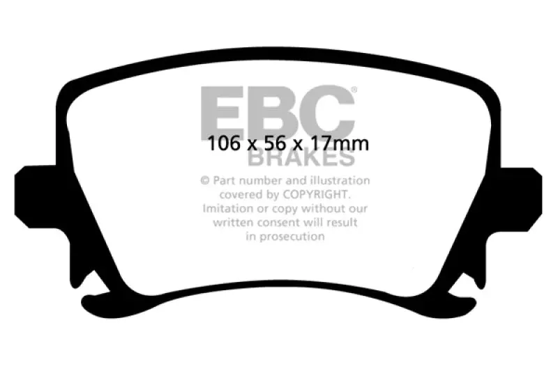 EBC Ultimax2 Rear Brake Pads fits 2005-2019 Audi / Volkswagen